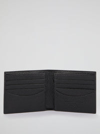 Black Monogram Appliqu��d French Wallet