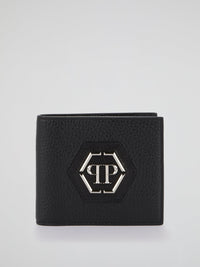 Black Monogram Appliqu��d French Wallet