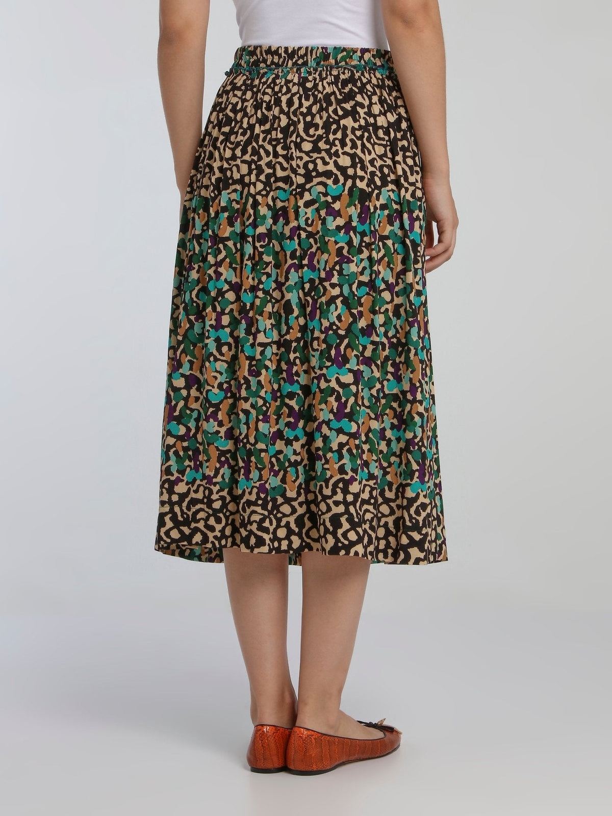 Rossignol Multicolour L��opard Printed Midi Skirt