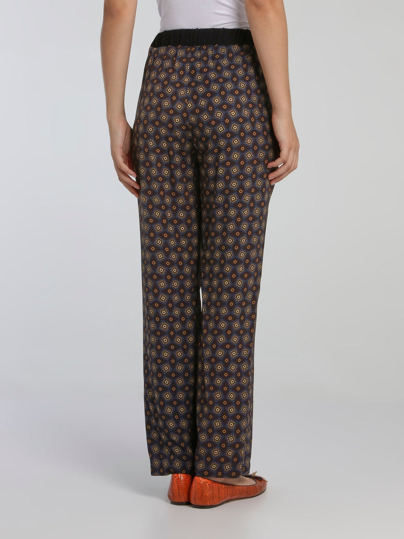 Aurore Printed Fluid Pants