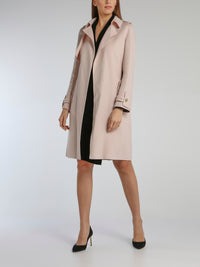 Charly Pink Double-Sided Trench Coat