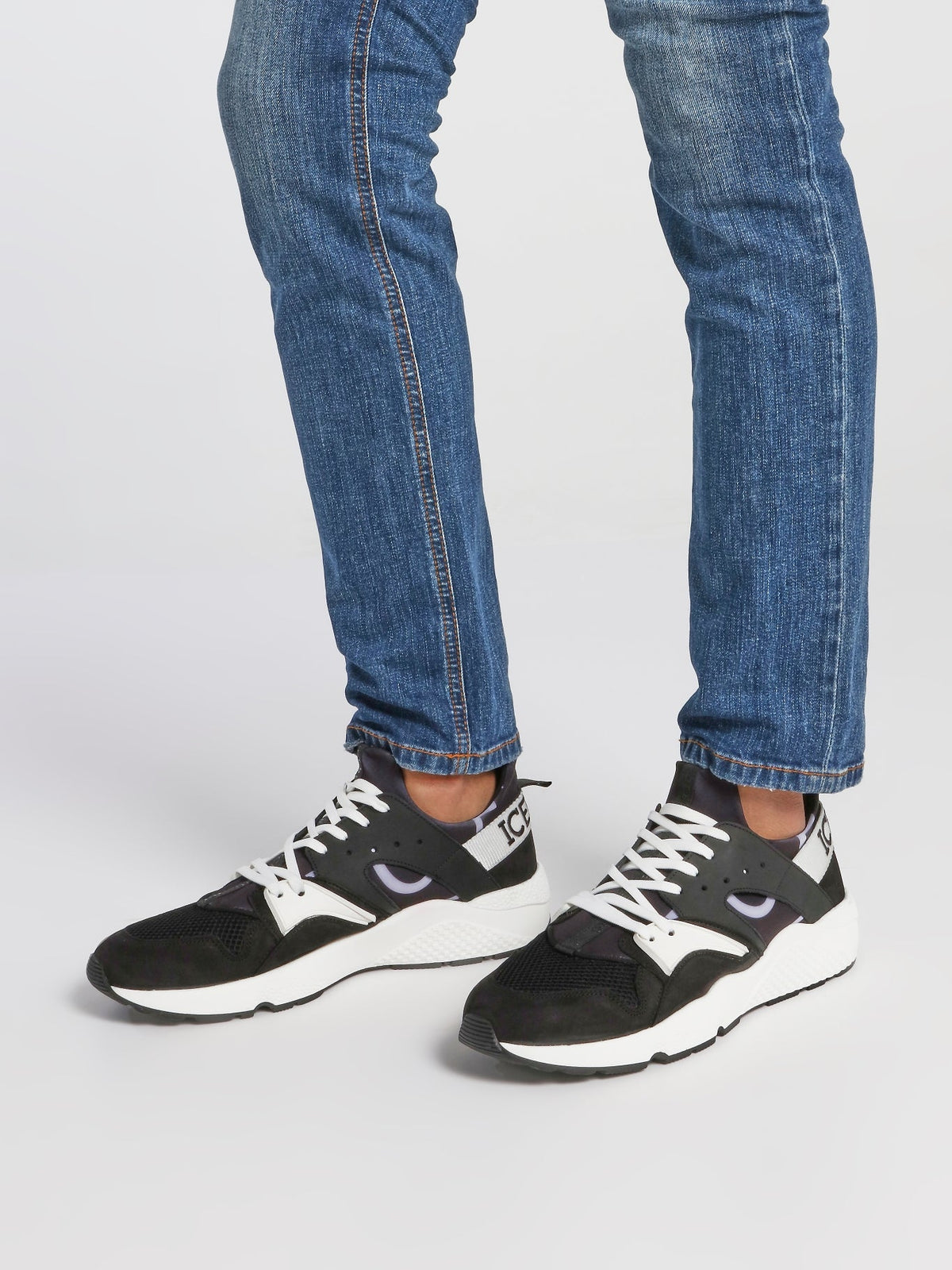 Black Contrast Active Sneakers