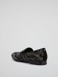 Black Multi-Stud Loafers