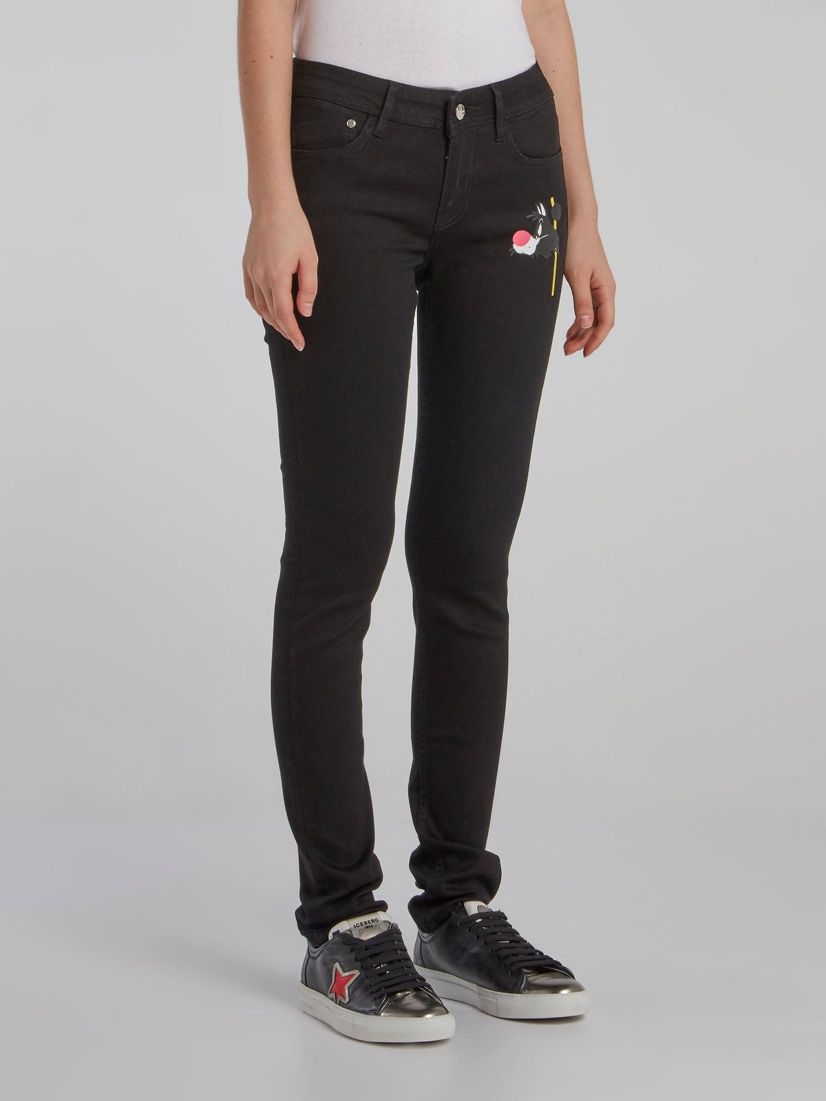 Sylvester The Cat Black Skinny Jeans