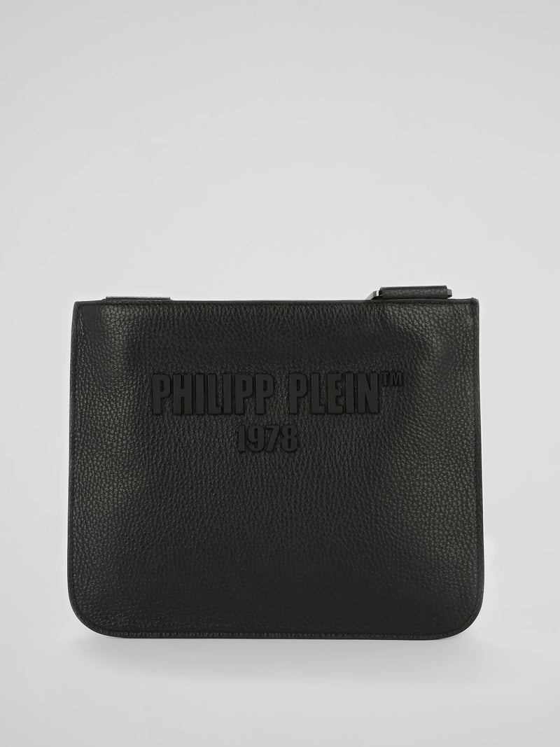 PP1978 Black Leather Sling Bag