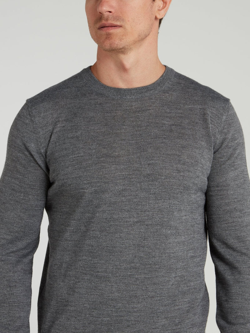 Grey Rear Logo Sweater