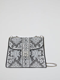 White Adamantia Lace Shoulder Bag