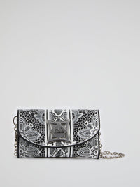 White Iris Lace Shoulder Bag