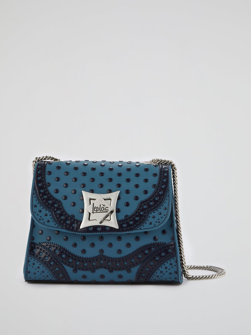 Blue Mignon Polka Dot Pois Bag