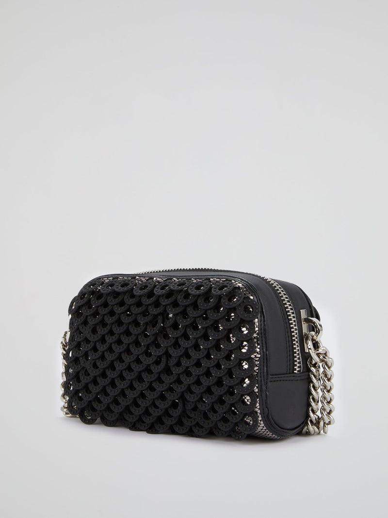 Black Eliana Mirror Shoulder Bag