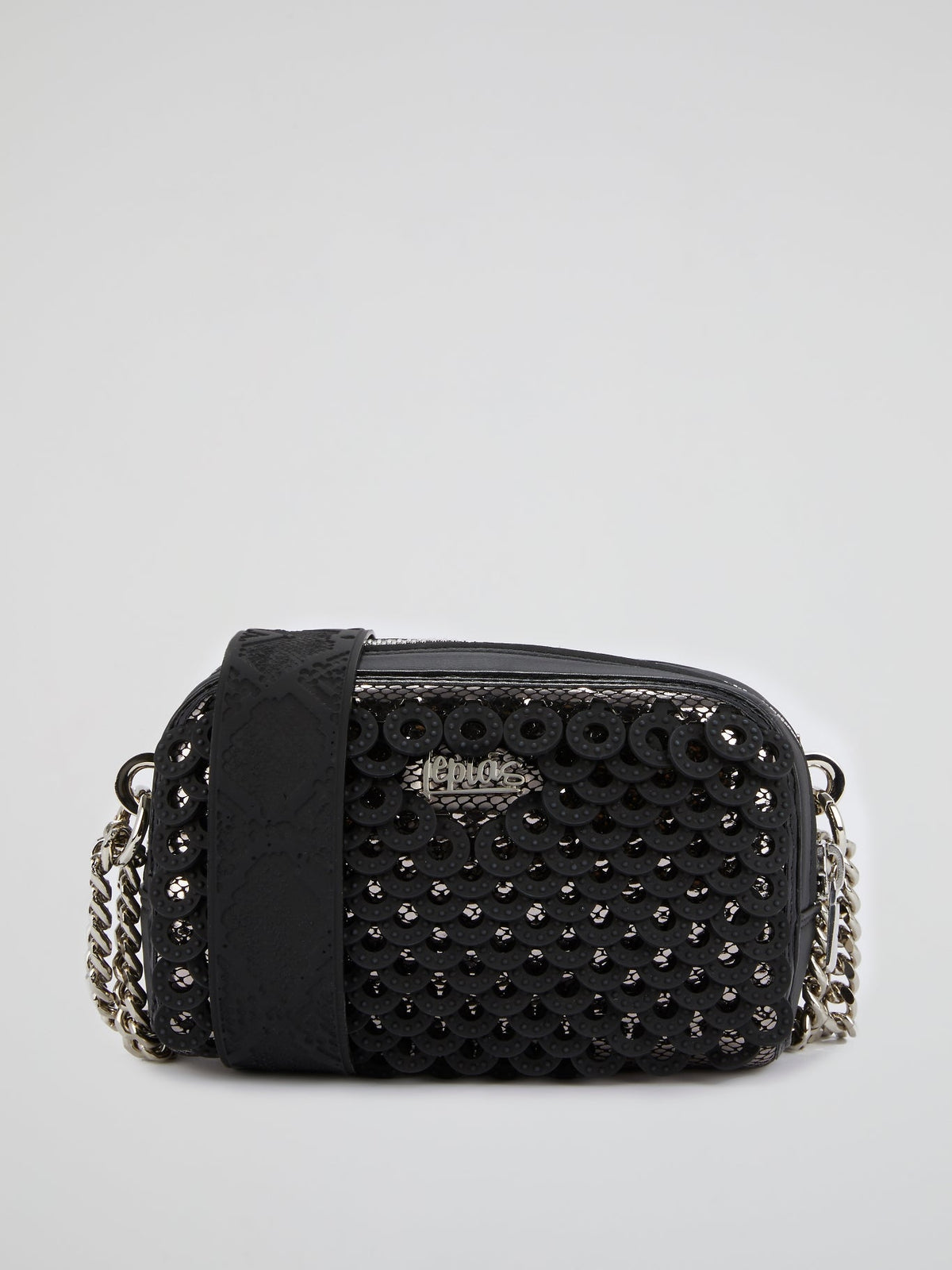 Black Eliana Mirror Shoulder Bag