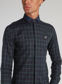 Tartan Navy Check Long Sleeve Shirt