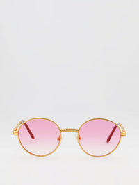 Pink Gradient Flat Lens Sunglasses