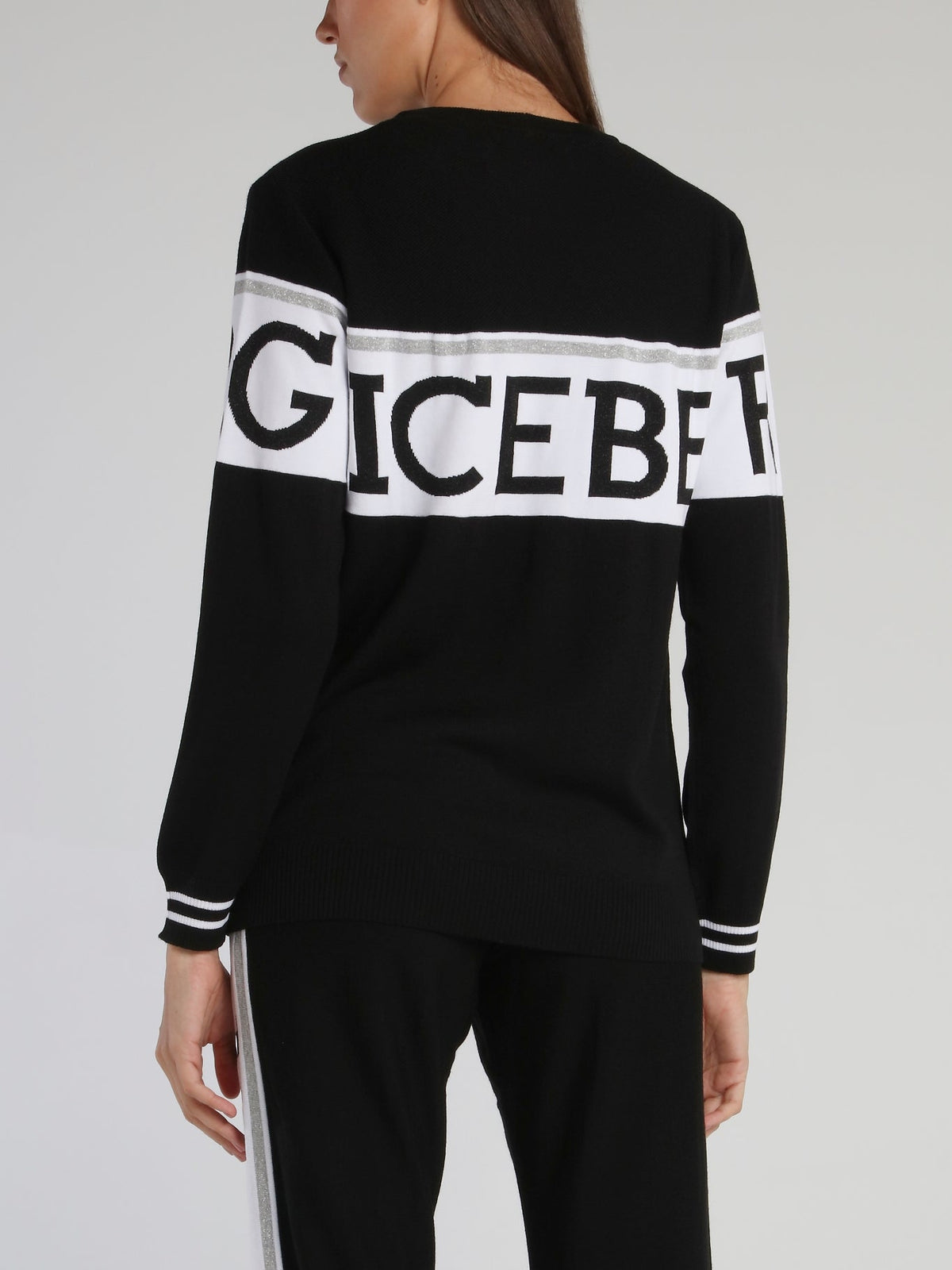 Black Logo Knitted Sweater