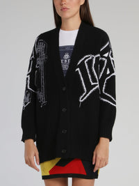 Mickey Mouse Black Contrast Cardigan