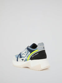 Skull Patch-Work Denim Sneakers