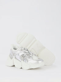 Runner Crystal Metallic Chunky Sneakers