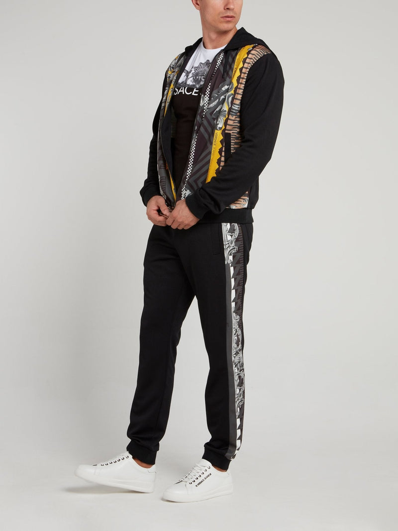 Baroque Print Panel Trousers