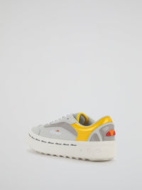 Alzina Colour Block Leather Trainers