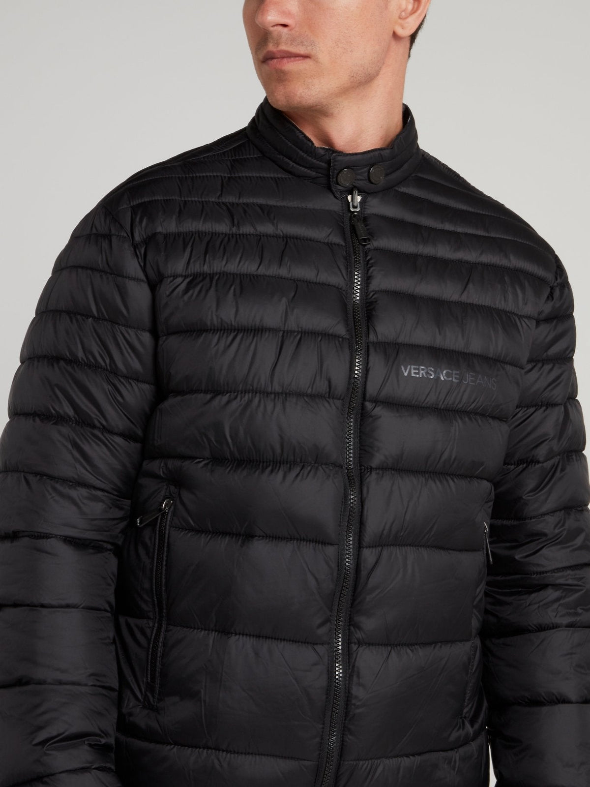 Black Reversible Quilted Jacket