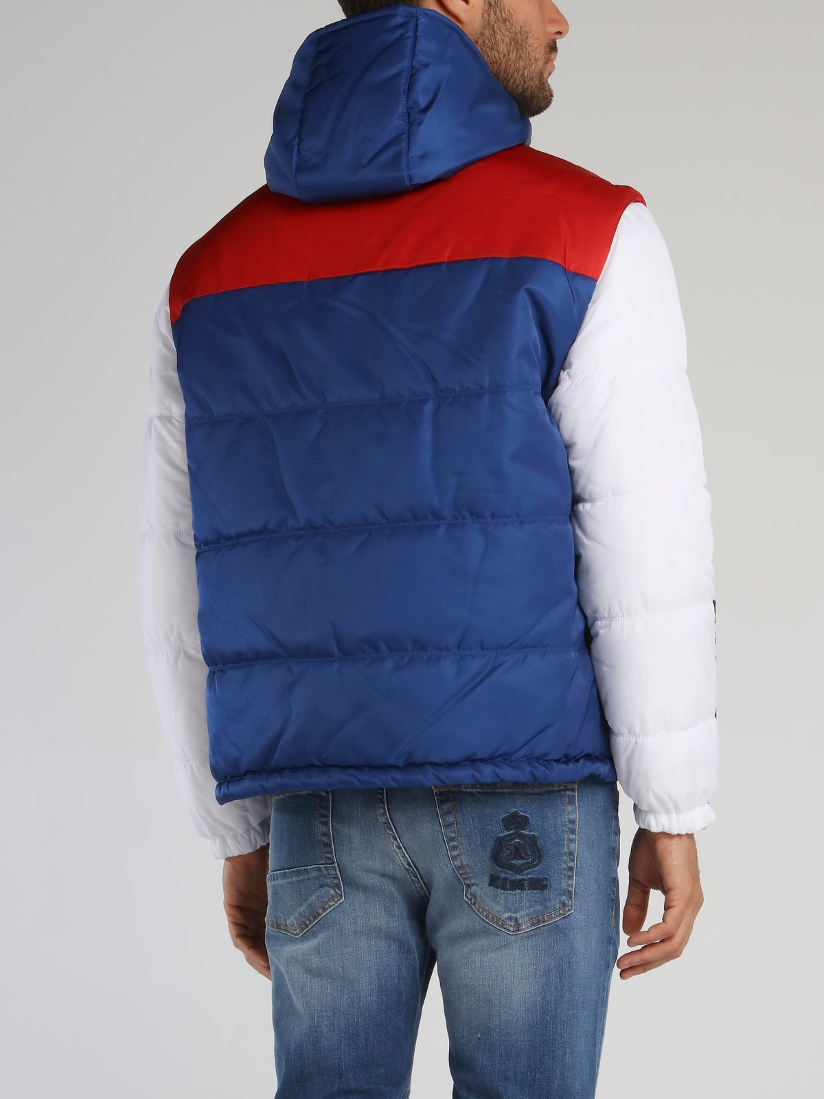 Colour Block Logo Quilt Jacket