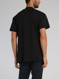 Black Logo Stripe T-Shirt