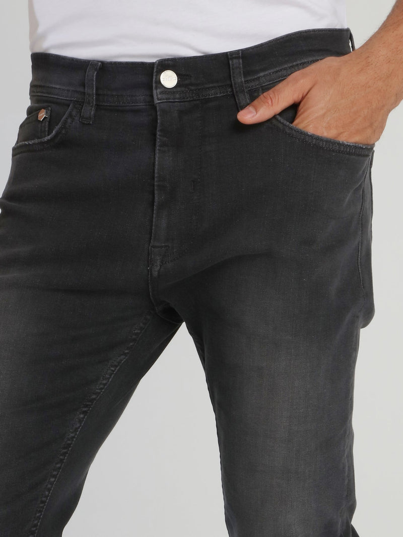 Black Faded Skinny Jeans