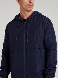 Navy Reversible Logo Jacket