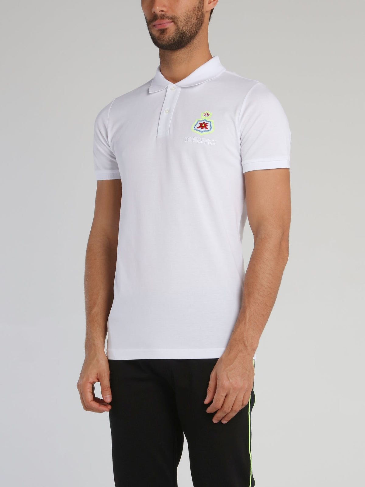 White Embroidered Polo Shirt