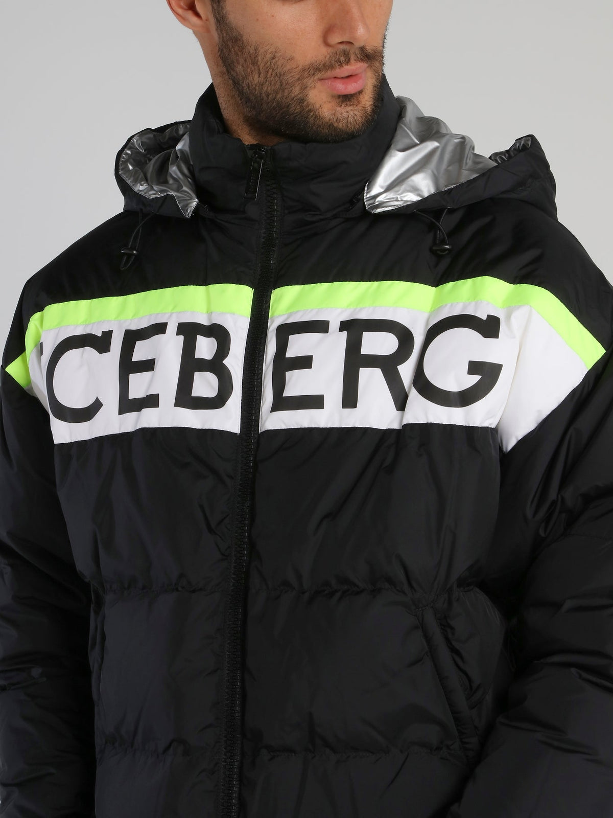 Black Logo Puffer Jacket