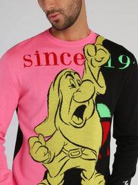 Multicolour Disney Grumpy Knitted Jumper