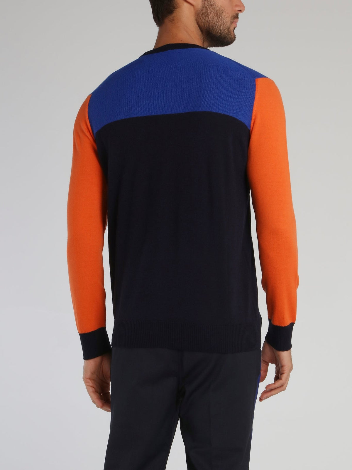 Colour Block Wool Sweat Top