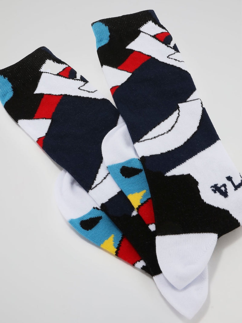 Statement Cotton Long Socks