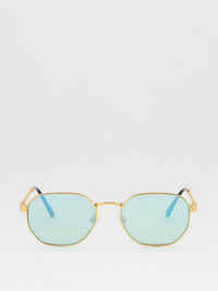 Detroit Player Blue Lens Sunglasses