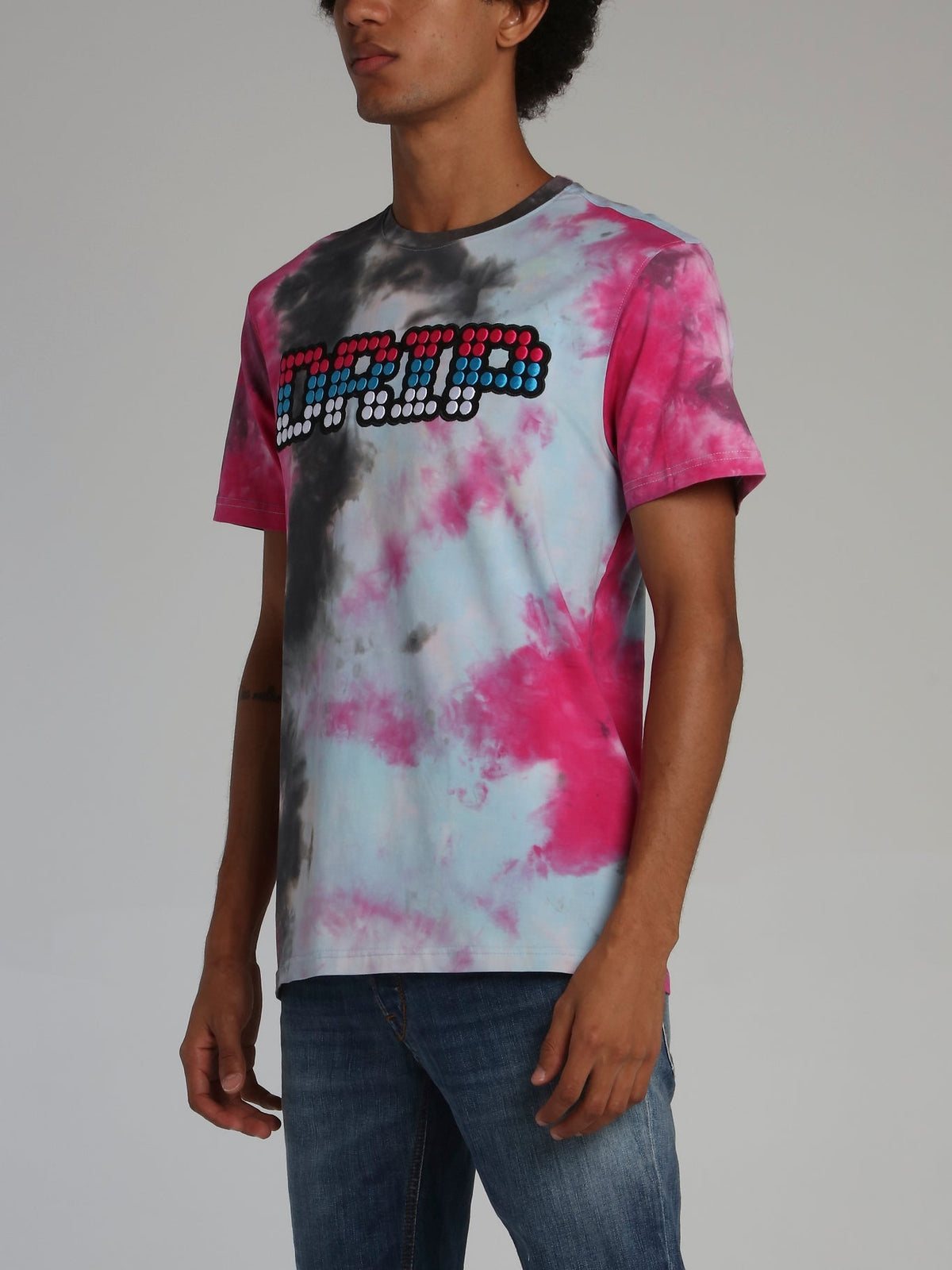 Tie Dye Drip Crewneck T-Shirt