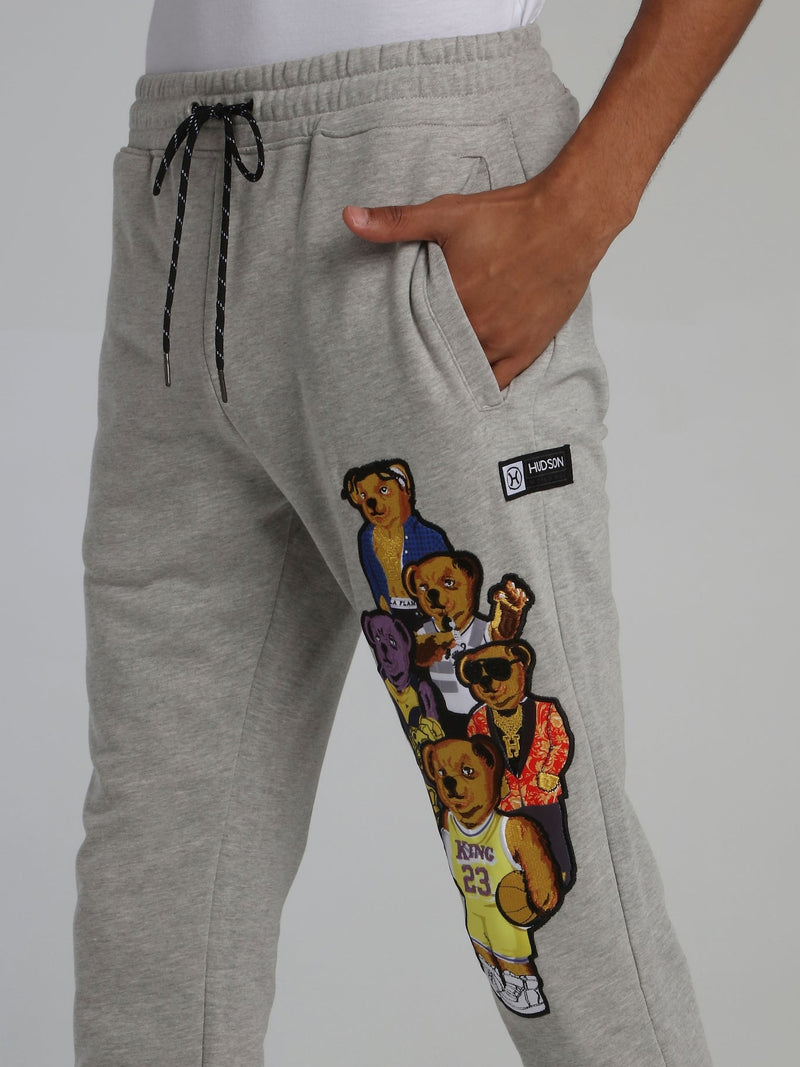 Bear Gang Grey Drawstring Jogging Trousers