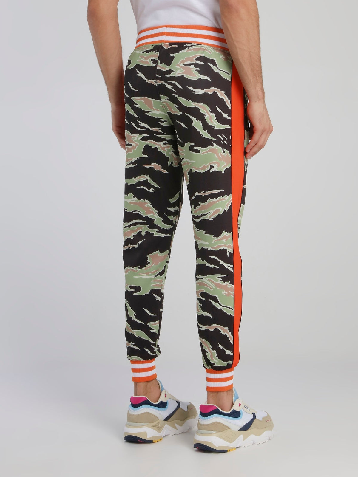 Contrast Lining Camo Sweatpants