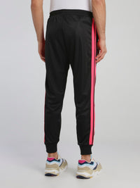 Black Side Stripe Track Pants