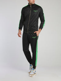 Black Side Stripe Active Pants