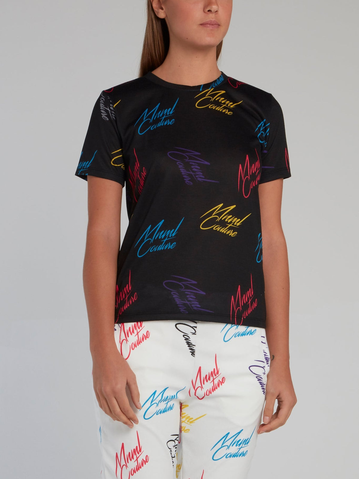 Black Signature All Over T-Shirt