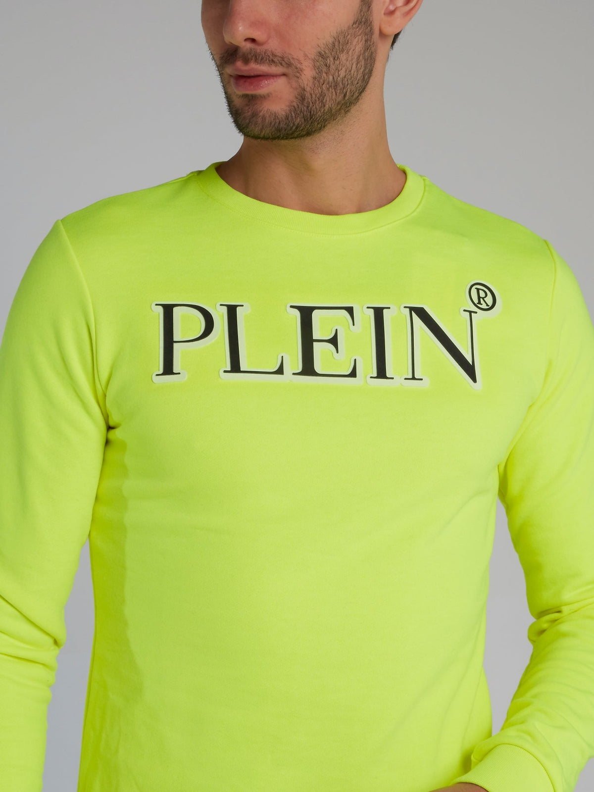 Neon Yellow Statement Crewneck Sweatshirt