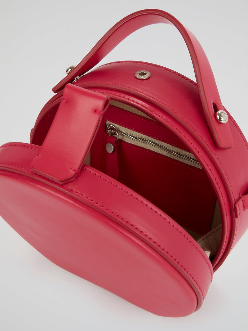 Tunilla Fuchsia Mini Leather Handbag