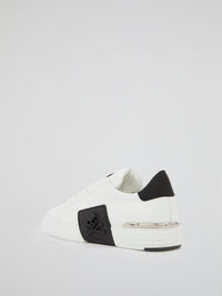 White Phantom Kicks Leather Sneakers