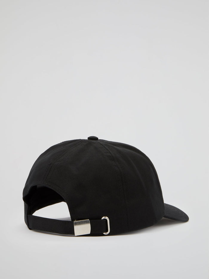 Black Classic Logo 6-Panel Cap