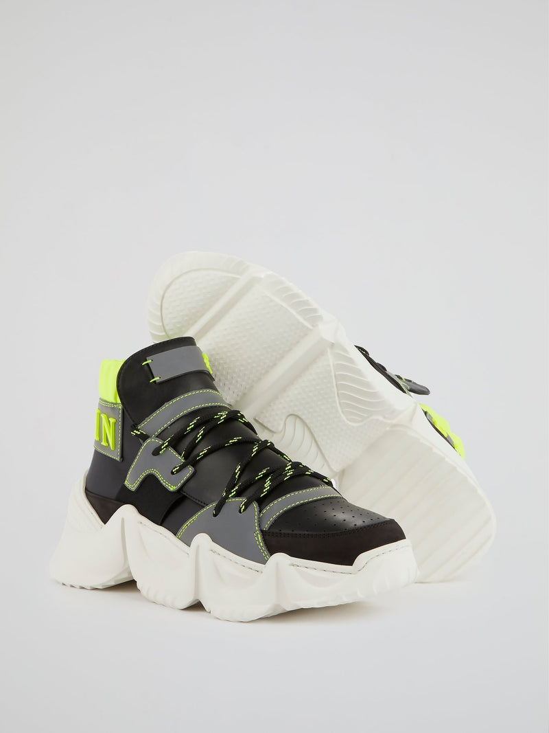 Black Runner Monster 0.2 High Top Sneakers