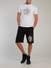 Looney Tunes White Sketch Print T-Shirt