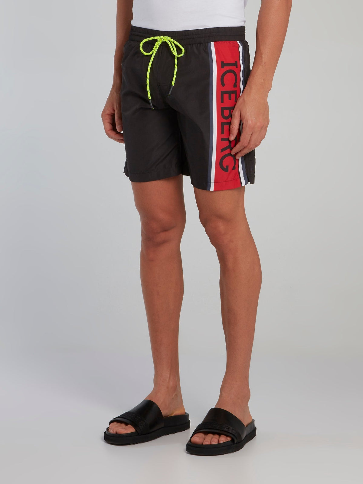 Black Logo Panel Board Shorts