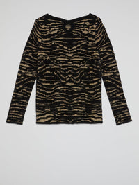 Tiger Effect Crewneck Sweater