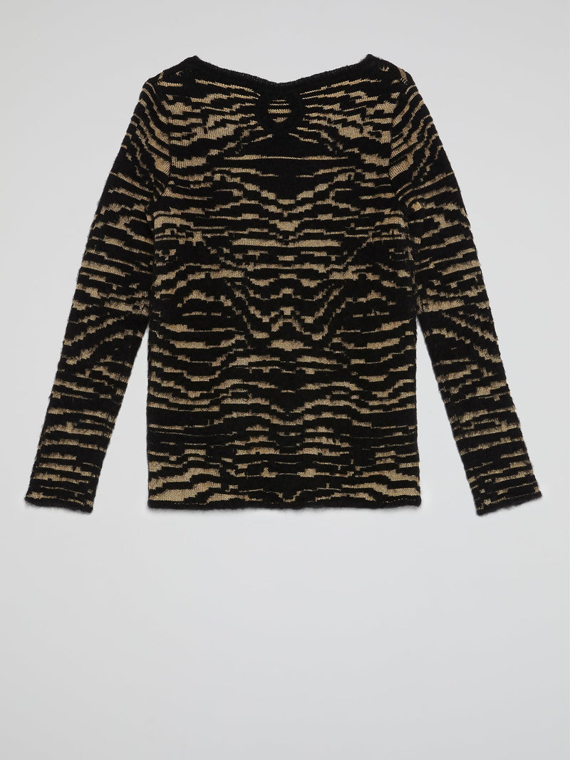 Tiger Effect Crewneck Sweater