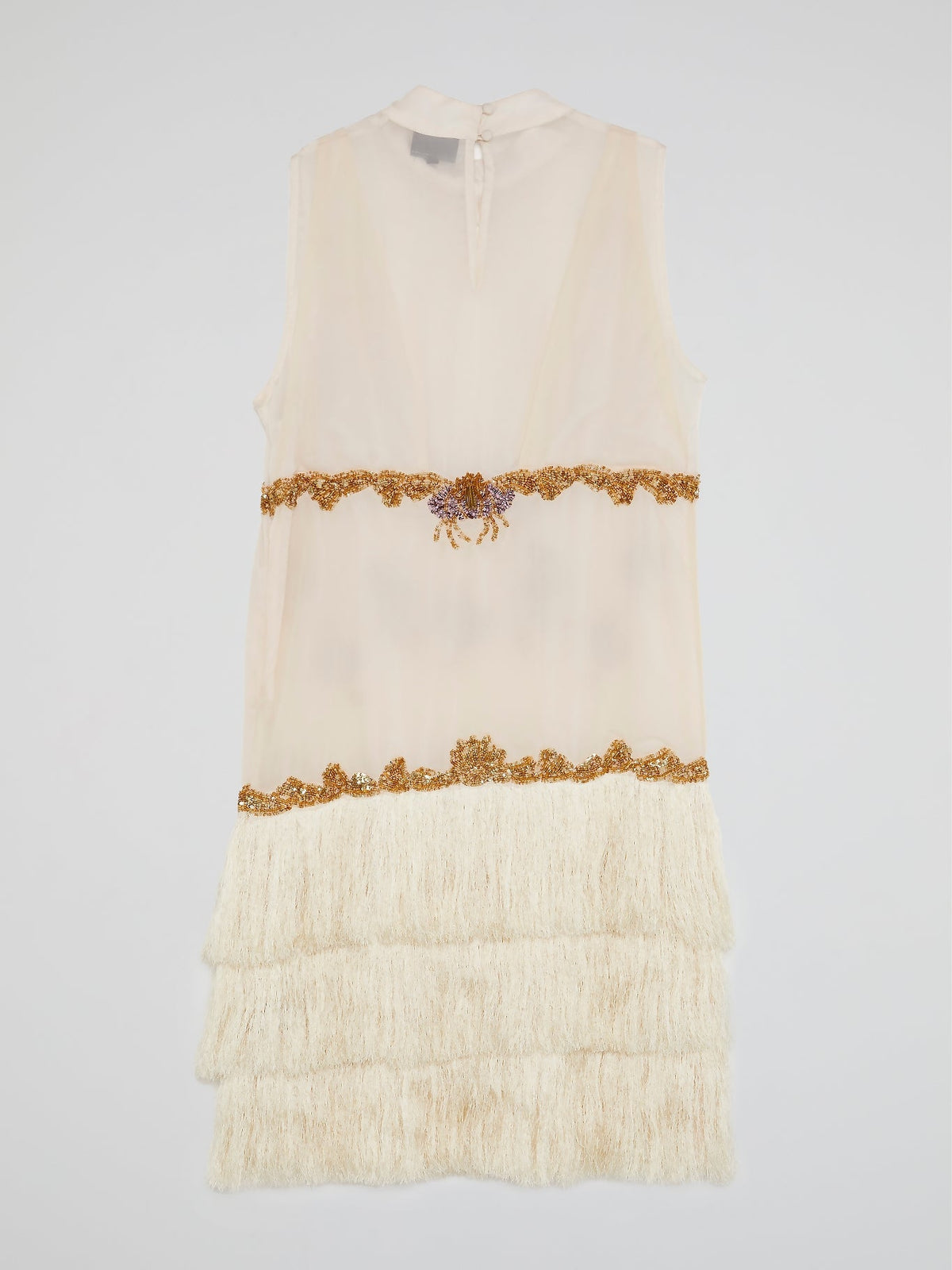 Beaded Tassel Hem Mini Dress